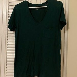 Madewell green pocket tee